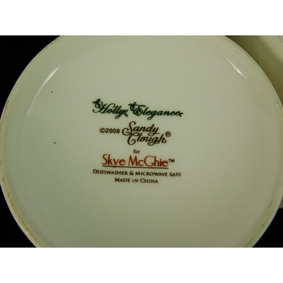 Christmas Cardinal Coffee Mugs Cups Set of 3 Lidded Sandy Clough Skye McGhie - Picture 6 of 6